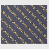 おもしろいなラマの卒業の芸術のデザイン ラッピングペーパー (フラット)