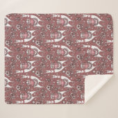 おもしろいなラマパターン シェルパブランケット (正面(横))