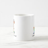 おもしろいなランニング コーヒーマグカップ (中央)