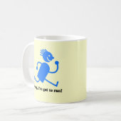 おもしろいなランニング コーヒーマグカップ (正面左)