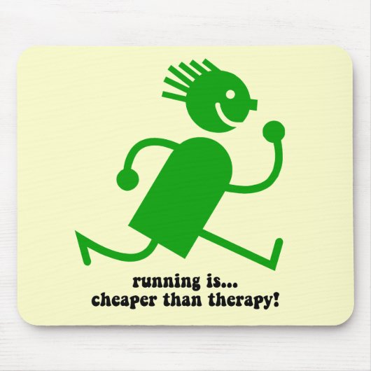 おもしろいなランニング マウスパッド (正面)