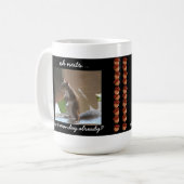 おもしろいなリスのマグ、Ohナット、それは既に月曜日ですか。 コーヒーマグカップ (正面左)