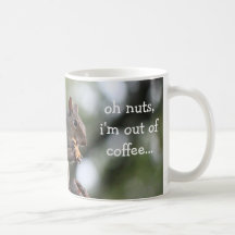 おもしろいなリスのマグ、ohナット、私はコーヒーから…あります