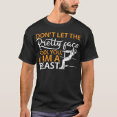 おもしろいなレスリングの女の子のワイシャツ-私は獣です Tシャツ (正面)