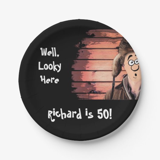 おもしろいなレッドネックの国の誕生会 ペーパープレート (正面)