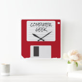 おもしろいなレトロのオフィスの時計 スクエア壁時計 (ホーム)