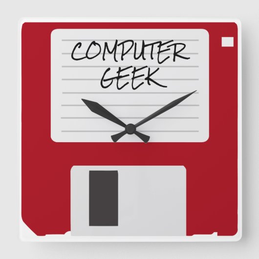 おもしろいなレトロのオフィスの時計 スクエア壁時計 (正面)