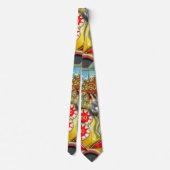 おもしろいなレトロのピンボール機 ネクタイ (裏面)