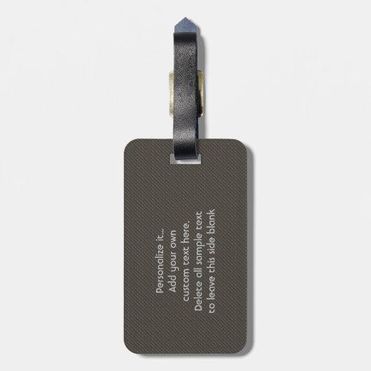 おもしろいなレトロのレコード ラゲッジタグ (裏面縦)