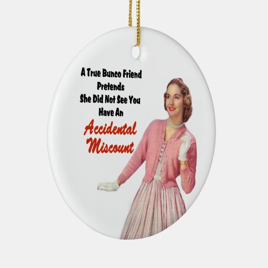 おもしろいなレトロのヴィンテージBunco セラミックオーナメント (右)