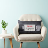 おもしろいなレトロのヴィンテージVHSのカセットテープ ランバークッション (椅子)