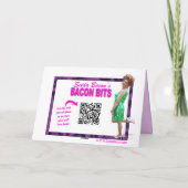 おもしろいなレトロの主婦のバースデー・カード カード (裏面)