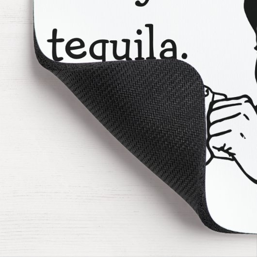 おもしろいなレトロの主婦の広告のテキーラのコーヒー気力 マウスパッド (コーナー)