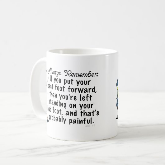 おもしろいなレトロの最も最高のな足Demotivational コーヒーマグカップ (正面左)