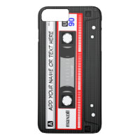 おもしろいなレトロの赤い音楽カセットテープパターン