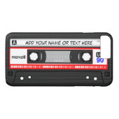 おもしろいなレトロの赤い音楽カセットテープパターン Case-Mate iPhoneケース (裏面(横))