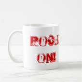 おもしろいなレトロペットロック・コンサートの70年代の石! コーヒーマグカップ (左)