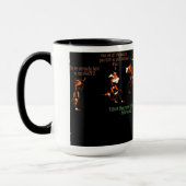 おもしろいなレーザーのラベルの馬の漫画のマグ マグカップ (左)