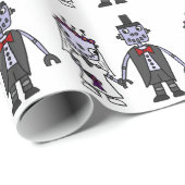 おもしろいなロボット新郎新婦の結婚式 ラッピングペーパー (ロールコーナー)