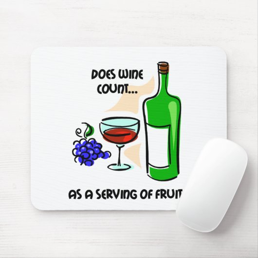 おもしろいなワインのユーモアの発言 マウスパッド (マウス)