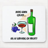おもしろいなワインのユーモアの発言 マウスパッド (正面)