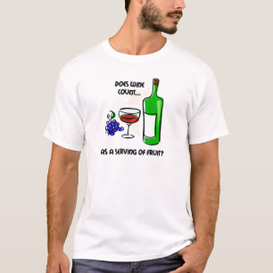 おもしろいなワインのユーモアの発言 Tシャツ