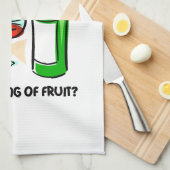 おもしろいなワイン キッチンタオル (四つ折り)