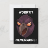 おもしろいなワタリガラスの退職 招待状 (正面)