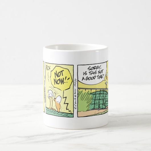 おもしろいなワニのおりの漫画 コーヒーマグカップ (中央)