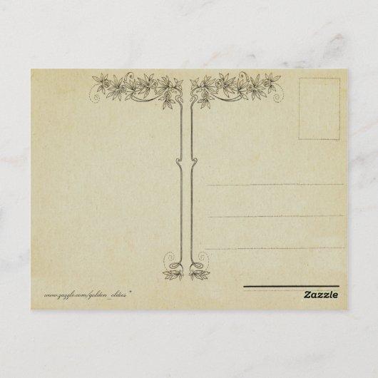 おもしろいなヴィンテージのカエル ポストカード (裏面)