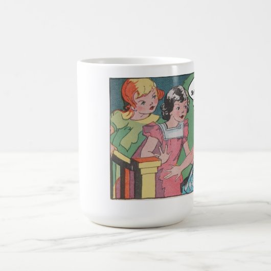 おもしろいなヴィンテージのレトロの漫画の漫画 コーヒーマグカップ (中央)