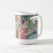 おもしろいなヴィンテージのレトロの漫画の漫画 コーヒーマグカップ (正面右)