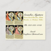 おもしろいなヴィンテージの占いカードのSoothsayerのテンプレート 名刺 (正面)