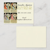 おもしろいなヴィンテージの占いカードのSoothsayerのテンプレート 名刺 (正面/裏面)