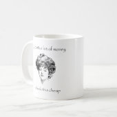 おもしろいなヴィンテージの口答えのマグ コーヒーマグカップ (正面左)