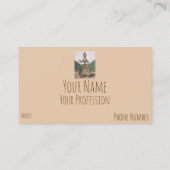 おもしろいなヴィンテージの女性の時計の衣裳の時計屋 名刺 (裏面)