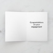 おもしろいなヴィンテージの婚約カード カード (内部)