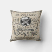 おもしろいなヴィンテージの密造酒の田舎者の薬のカスタム クッション (裏面)