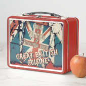 おもしろいなヴィンテージの素晴らしいイギリスの魚Nはテイクアウェイを欠きます メタルランチボックス (インサイチュ)