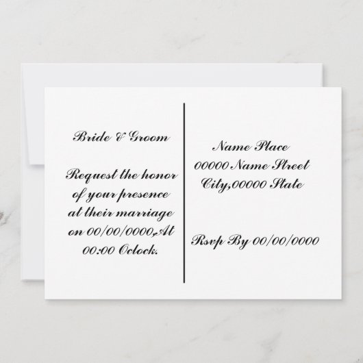 おもしろいなヴィンテージの結婚式招待状 招待状 (裏面)