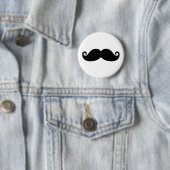 おもしろいなヴィンテージの黒の髭のファッションの設計 缶バッジ (インサイチュ)