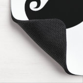 おもしろいなヴィンテージの黒の髭 マウスパッド (コーナー)