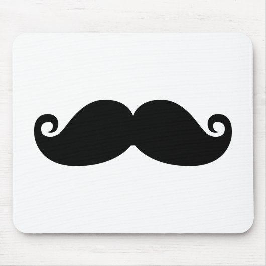 おもしろいなヴィンテージの黒の髭 マウスパッド (正面)