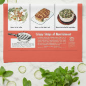 おもしろいなヴィンテージの"ベーコン"広告とよりよい キッチンタオル (折り畳み)