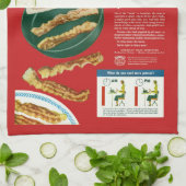 おもしろいなヴィンテージの"養うベーコン"広告 キッチンタオル (折り畳み)