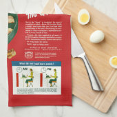 おもしろいなヴィンテージの"養うベーコン"広告 キッチンタオル (四つ折り)