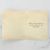 おもしろいなヴィンテージ手巨人は感謝していしています サンキューカード (内部)