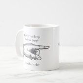 おもしろいなヴィンテージ"いかに誰かを忙しい保ちますか。" コーヒーマグカップ (正面左)