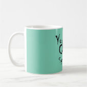 おもしろいな一番年下の子供シンドロームのマグ コーヒーマグカップ (左)