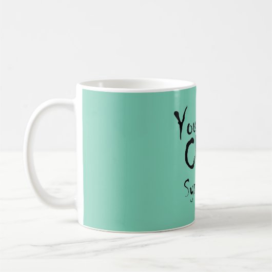 おもしろいな一番年下の子供シンドロームのマグ コーヒーマグカップ (左)